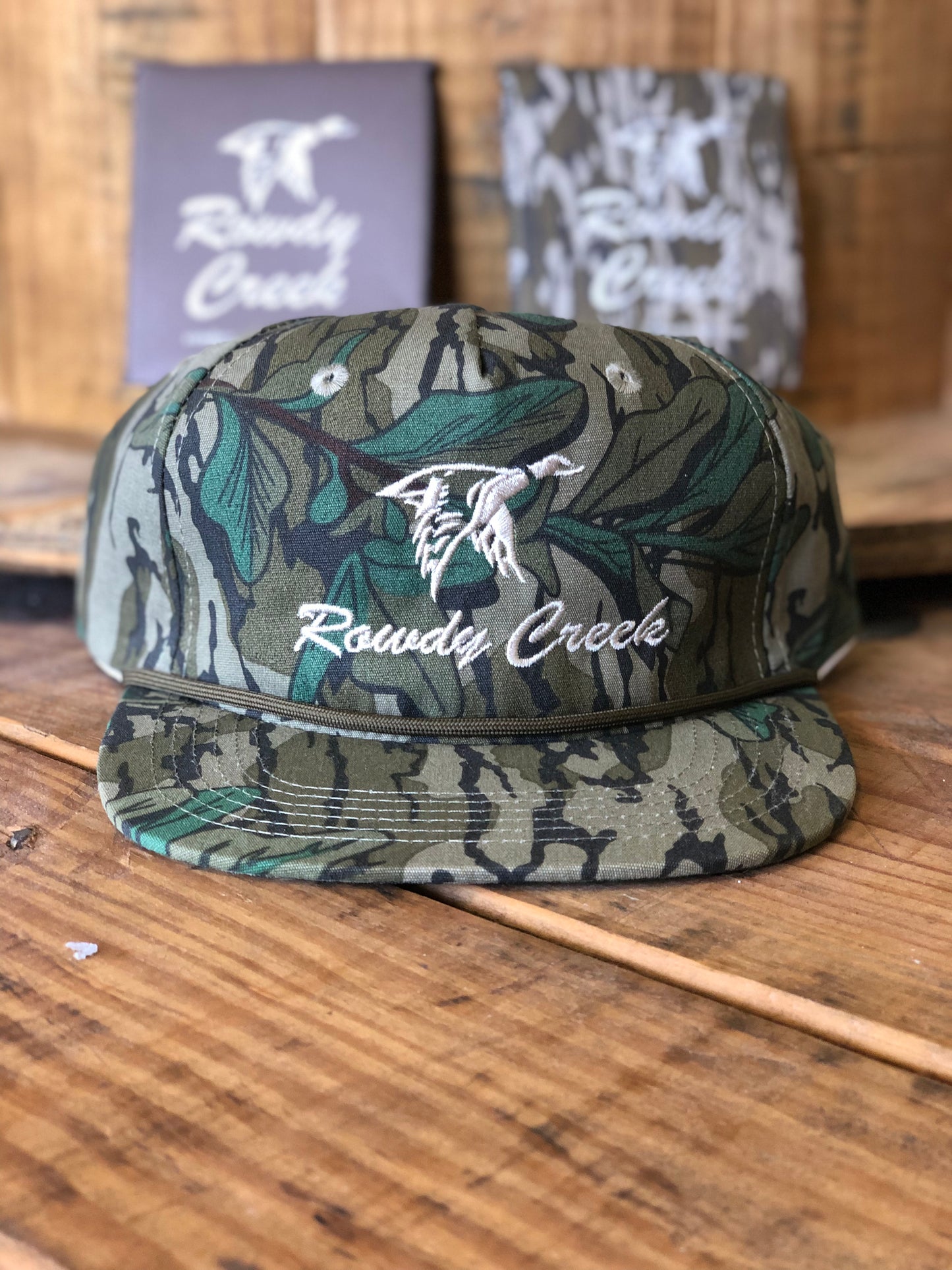 Green Leaf duck rope hat
