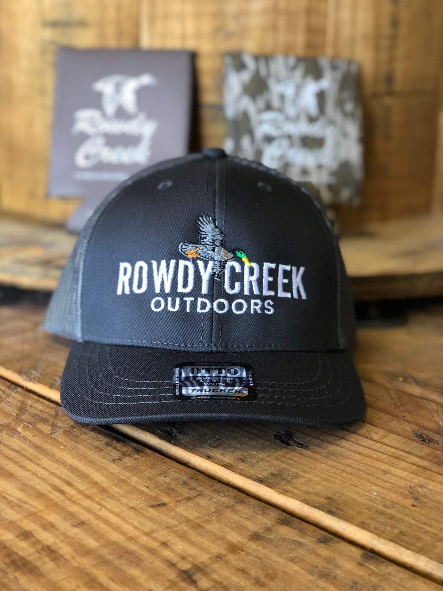 Youth grey duck mesh back