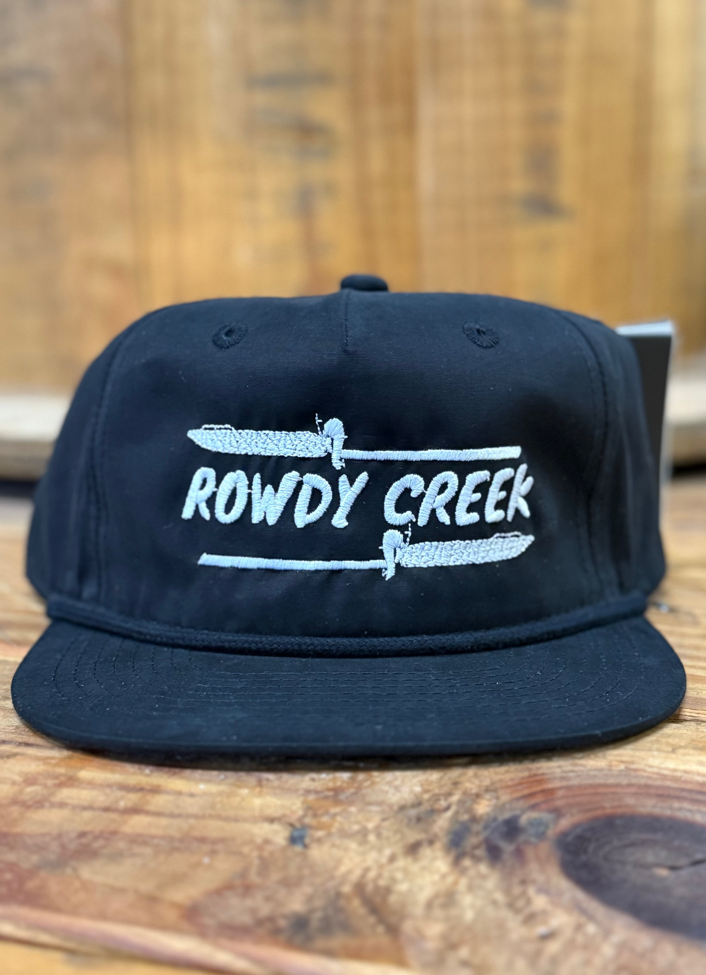 Black/Black boat rope hat