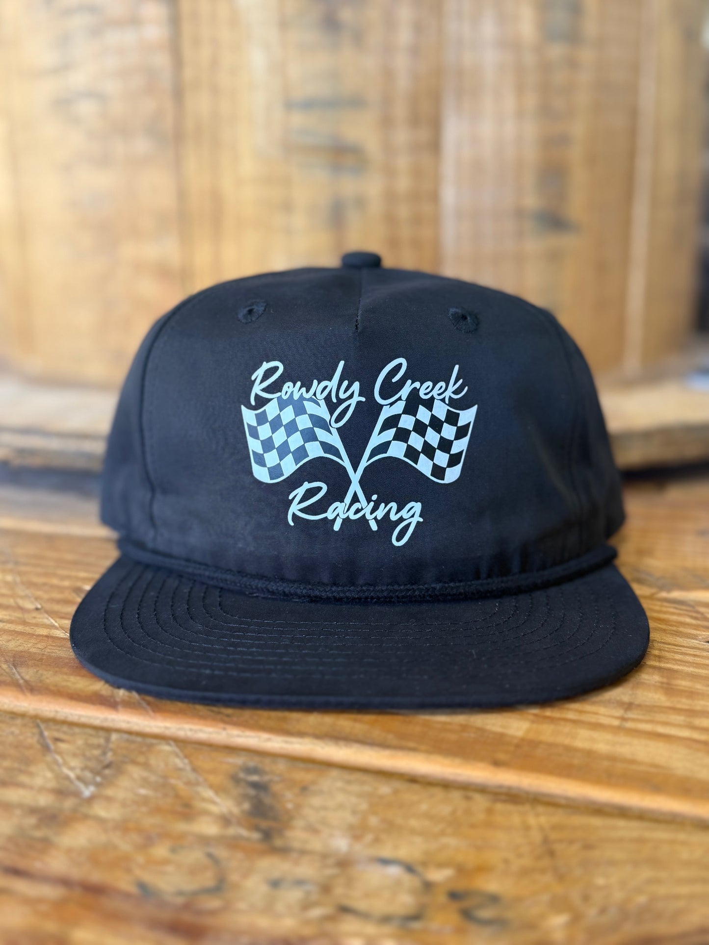 Black RC racing rope hat