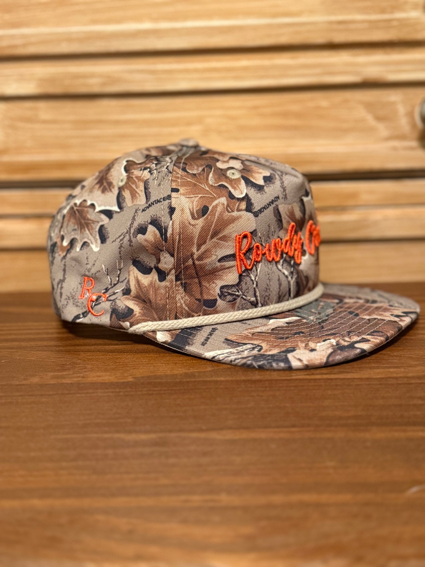 Real tree advantage orange Rowdy Creek hat