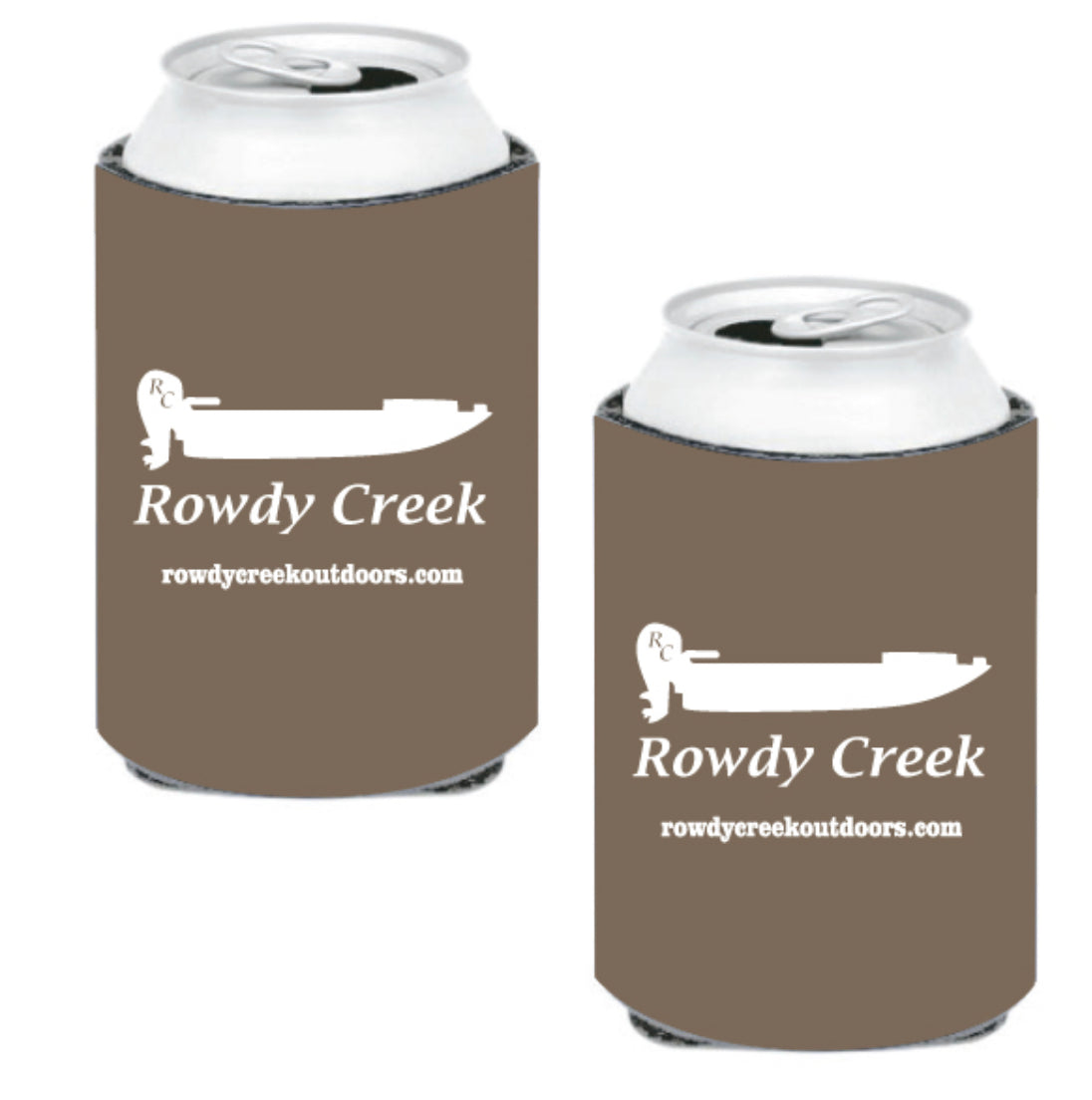 Solid Brown Koozies