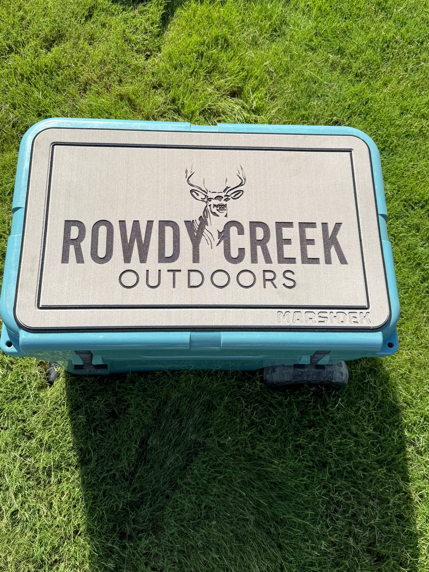 Deer Yeti cooler turf