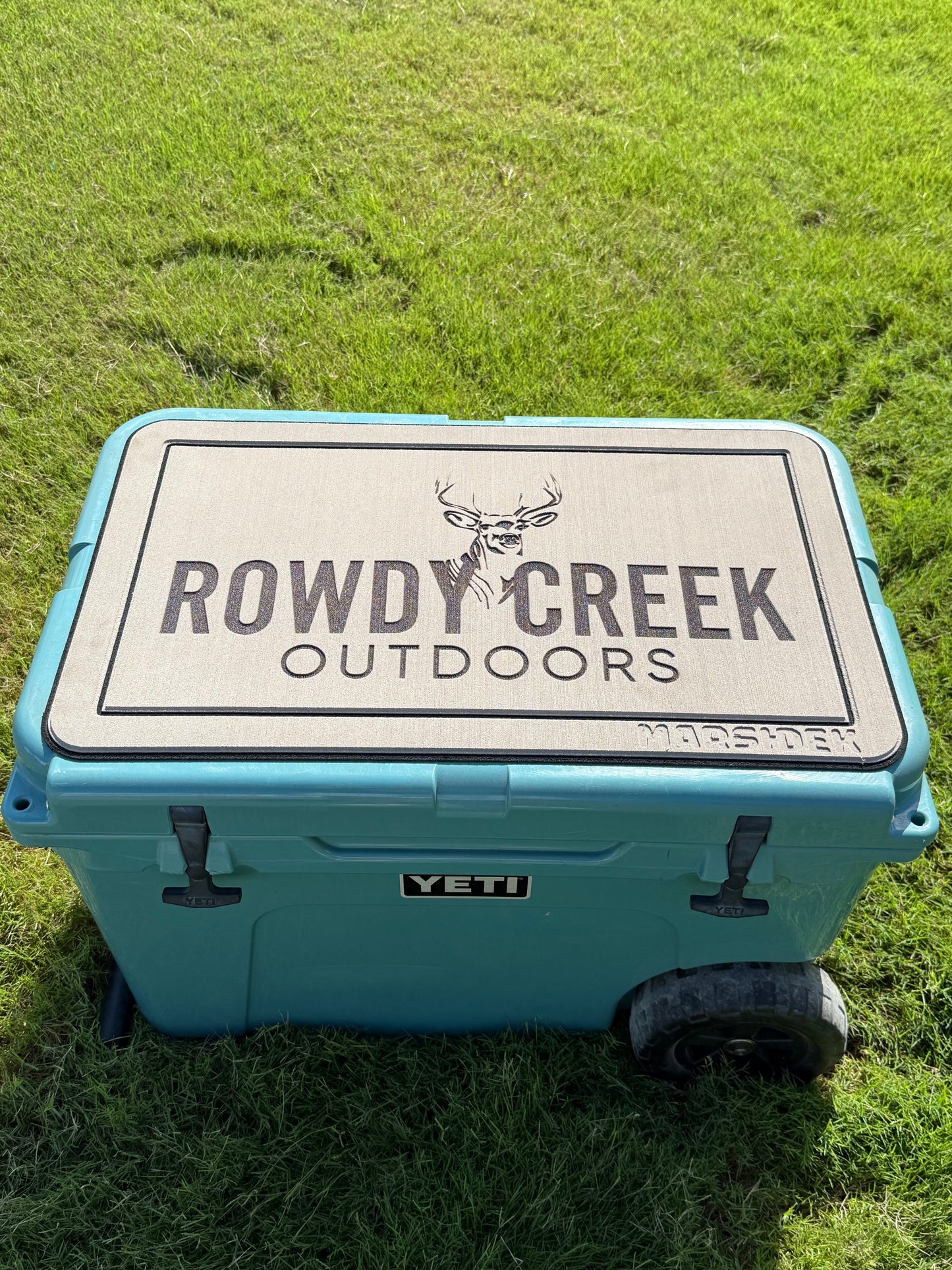 Deer Yeti cooler turf