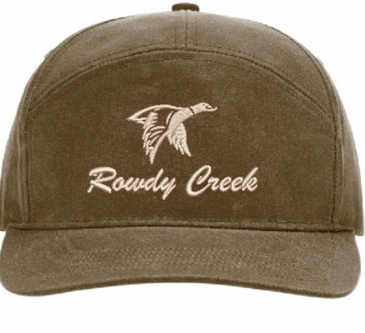 Brown Duck Logo Canvas Hat