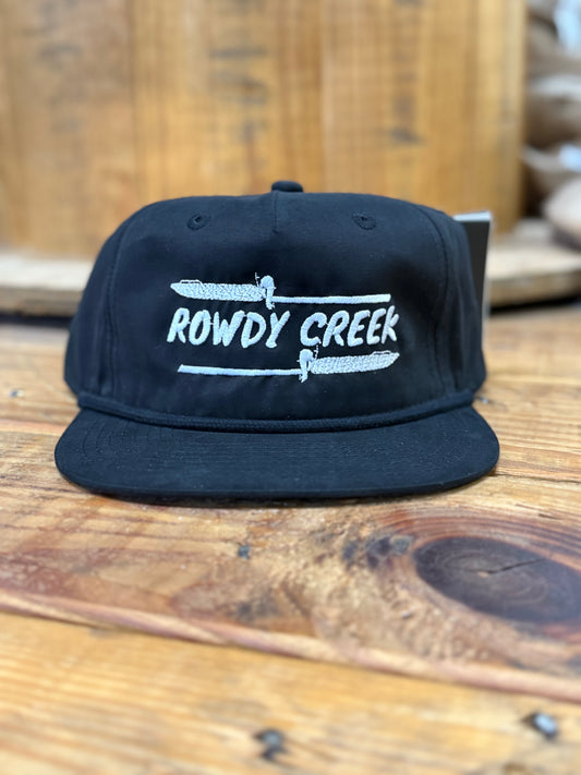 Black/Black boat rope hat