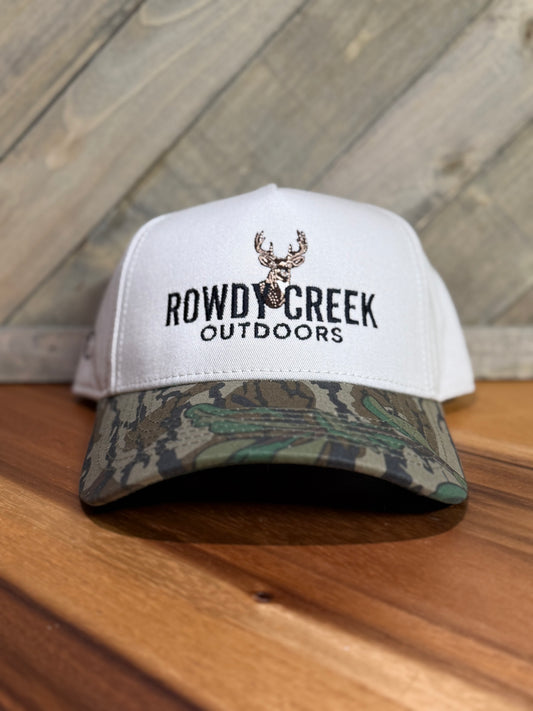 Tan/Green leaf deer hat