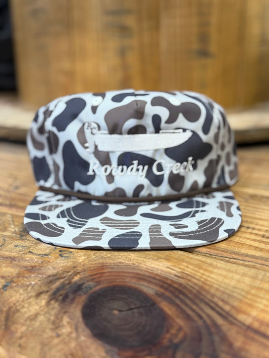 Brown old school boat rope hat