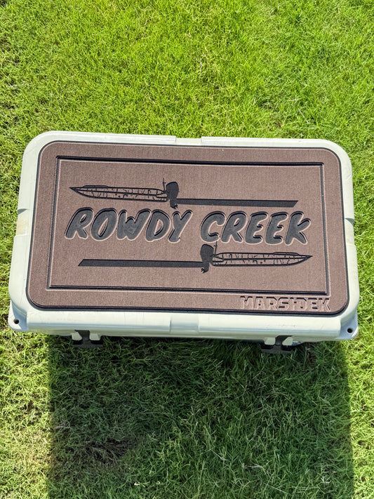 RC Boats Yeti cooler turf